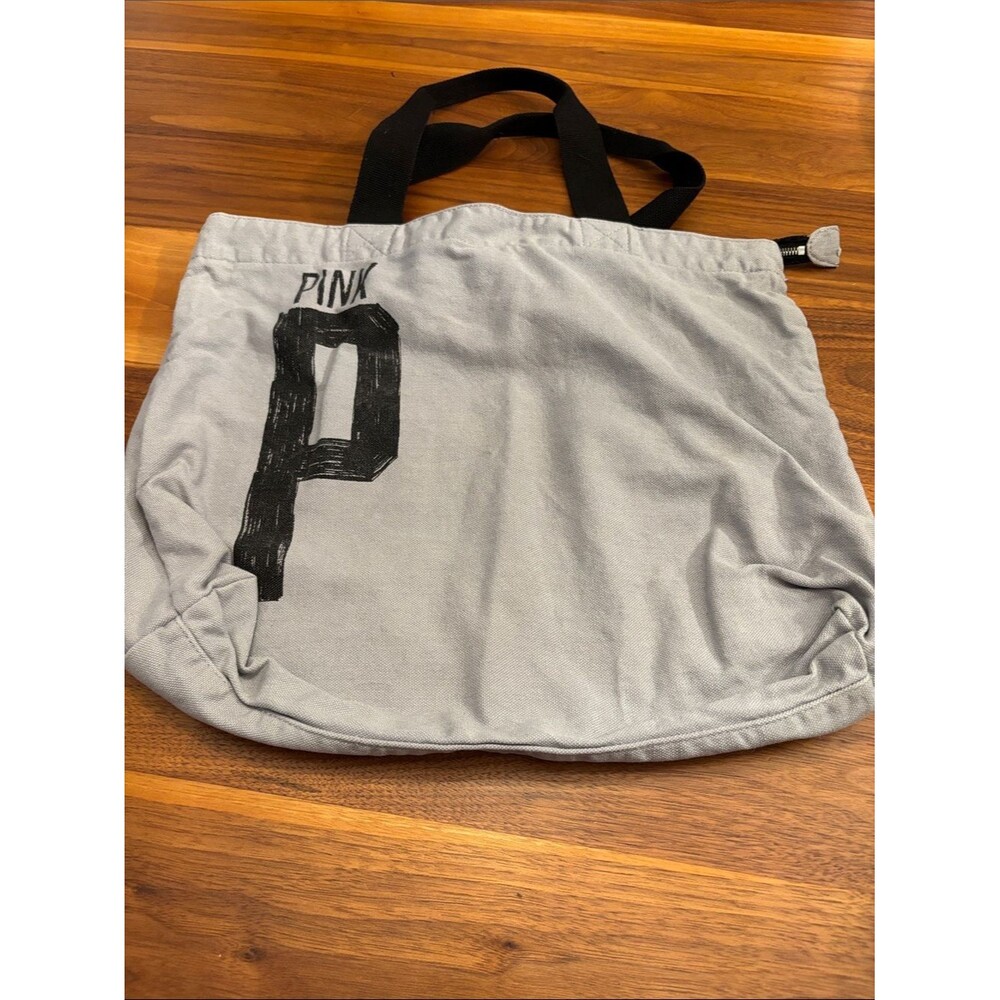 Victoria’s Secret Pink Gray Black Shoulder Travel Bag Purse